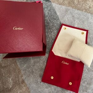 Authentic Cartier Red Pouch with original box -New